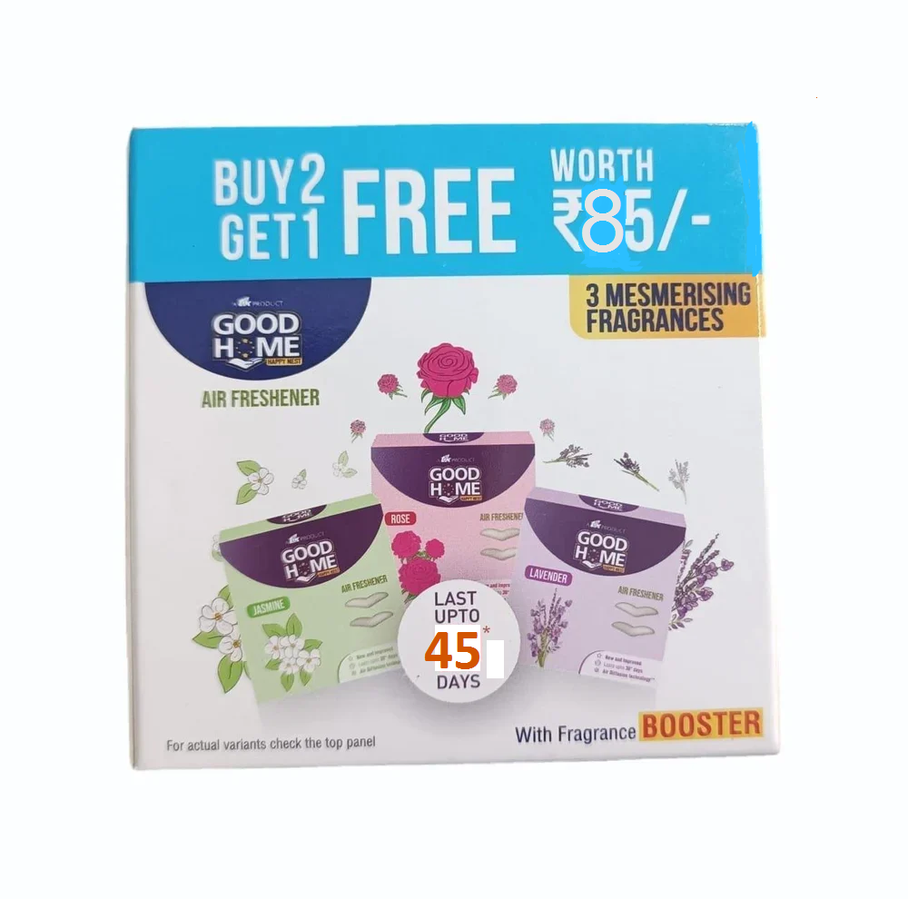Good Home Air Freshener 3 Mesmerising Fragrances 75 G (Buy 2 Get 1 Free)