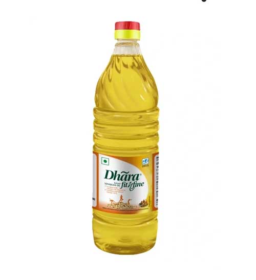 Dhara Refined Lite N Fine Soyabean Oil 910 Ml 