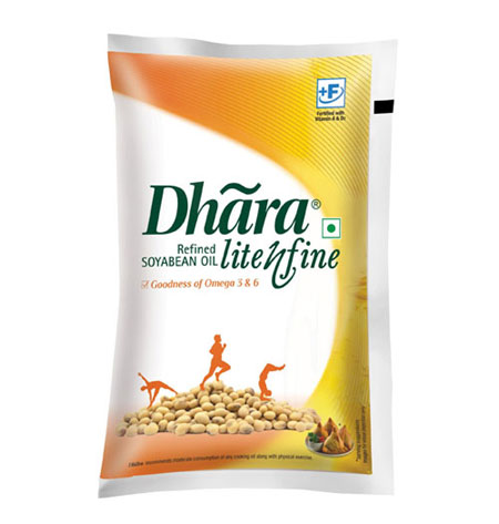 Dhara Refined Soyabean Oil 1 L 