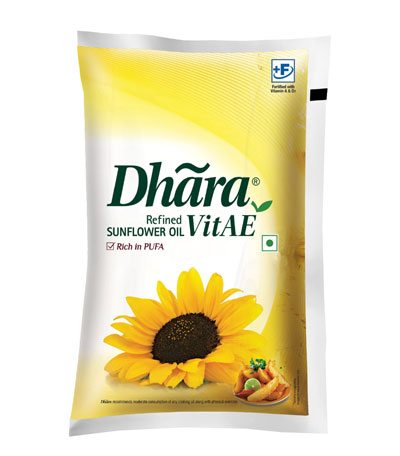 Dhara Refined Sunflower Oil 1 L 