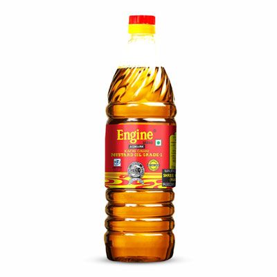 Engine Kachi Ghani Mustard Oil - 1 L Bottle