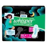 Whisper Ultra Bindazzz Nights -xl, 7 Pads 