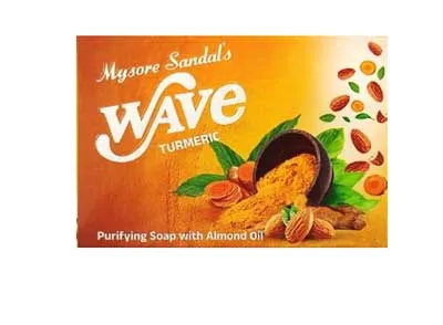 Mysore Sandal''s Wave Turmeric Soap - 100g