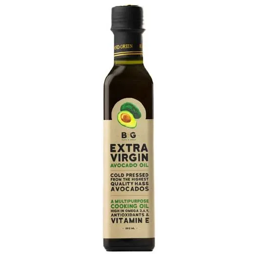 Black & Green Extra Virgin Avocado Oil, Cold Pressed - 250 ML
