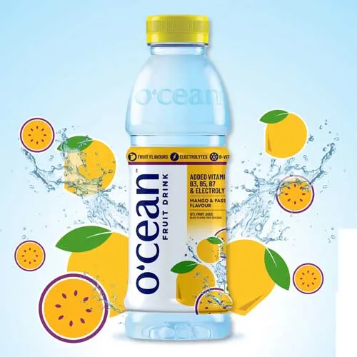 Ocean Mango & Passion Flavour Fruit Drink 500 Ml 