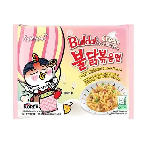 Samyang Buldak Cream Carbonara Hot Chicken Flavour Ramen 