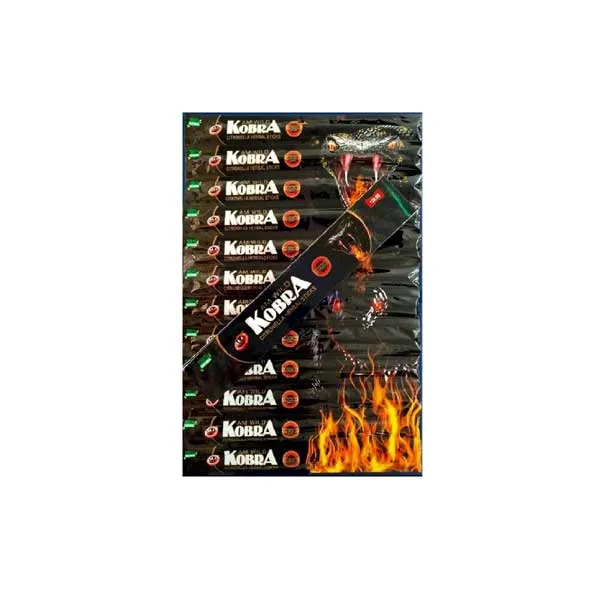 Kobra Premium Mosquito Repellent Citronella Herbal Sticks - 12 Pouches 