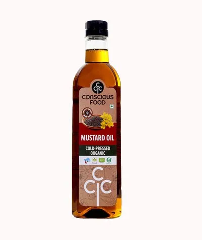 Conscious Food Mustard Oil - Cold Pressed Organic 1 L 