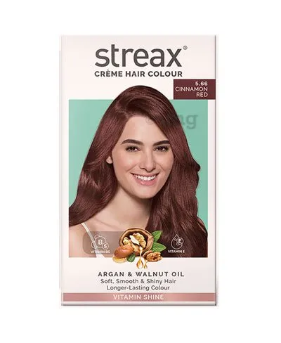 Streax Creme Hair Colour Shade In 5.66 Cinnamon Red 25 G