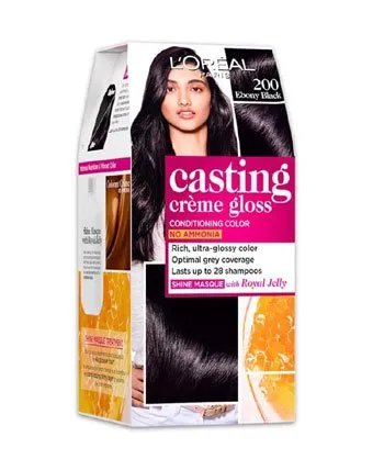 Loreal Paris Casting Creme Gloss Shade No 200 Ebony Black (87.5 G + 72 Ml )