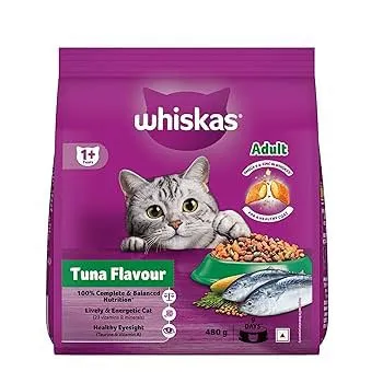 Whiskas Tuna Flavour For Adult 480 G 