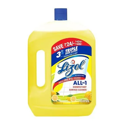 Lizol Floor Cleaner Disinfectant Surface-citrus 2 Lit 
