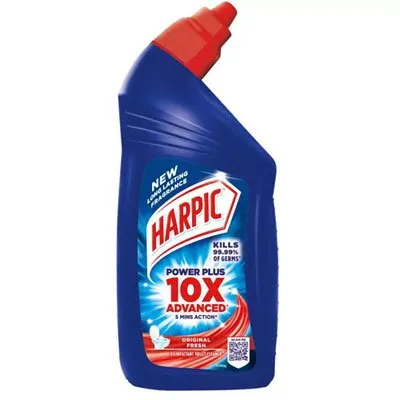 Harpic Power Plus 10 X Advanced Toilet Cleaner Original Fresh 900 Ml