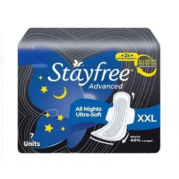 Stayfree Advanced All Nights Ultra-soft Xxl, 7 Units 
