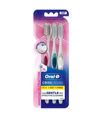 Oral-B Crisscross Sensitive Ultrathin Extra Soft (Buy 2 Get 1 Free) 