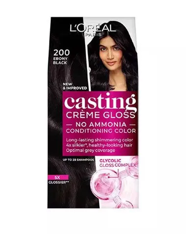 Loreal Casting Creme Gloss Ebony 200 Black 20G+20Ml+5G 