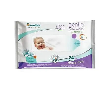 Himalaya Gentle Baby Wipes 24 Wipes Extra Soft 