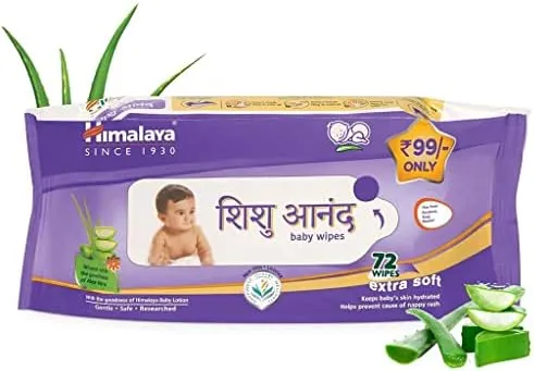 Himalaya Baby Wipes 72 Wipes Extra Soft 