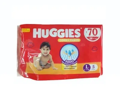 Huggies Comfy Pants L-size, 5 Pants, 9-14 Kg  