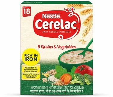 Cerelac 5 Grains & Vegetables 18 To 24 Months 300 G
